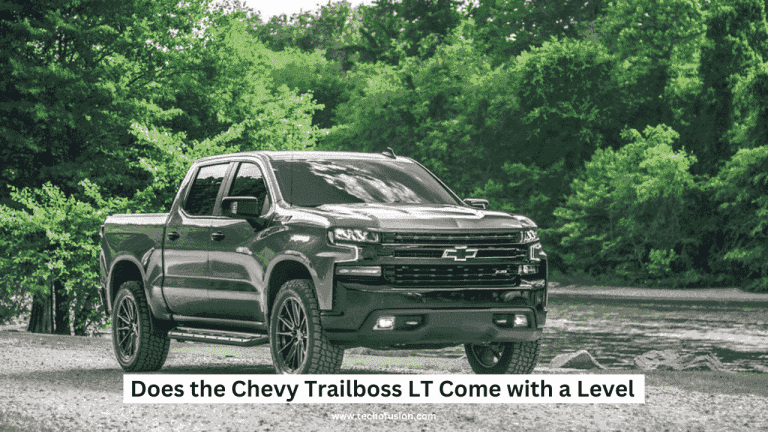 Does the Chevy Trailboss LT Come with a Level? chevy truck on the road