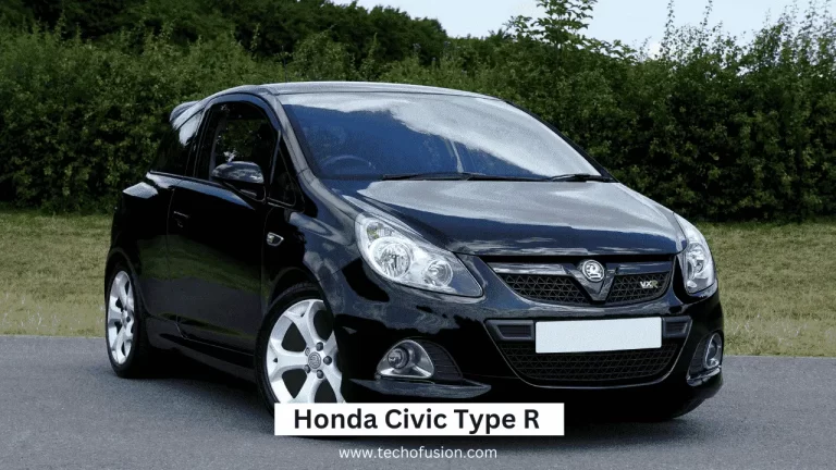 The vehicle of dreams, the Honda Civic Type R Honda Civic Type R with black color on road